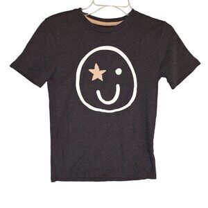 Tommy Bahama Youth Black Large T-Shirt With Smiley Face & Gold Star Eye NWT